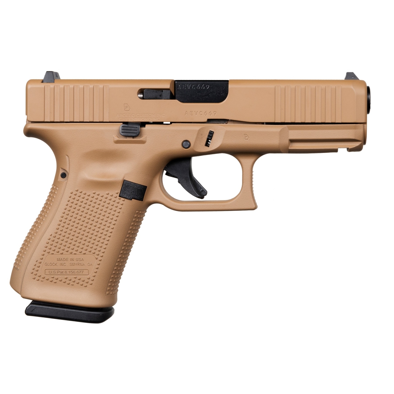 Handguns Apollo Custom|Glock 19 9MMLUGER GLK 19G5 9MM 15RD DDE • Model: 19